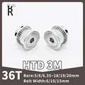 36 Teeth HTD 3M Belt Pulley Synchronous Wheels Bore 5/6/7~18/19/20mm CNC Gears Teeth Width 6/10/15mm 3M Pulley 35T Timing Pulley