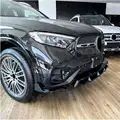 ABS Car Front Lip Spoiler Bumper Guard BodyKit Protect Lower Splitter For Mercedes Benz GLC Class X254 GLC 260 300 Sport 2023+ preview-3