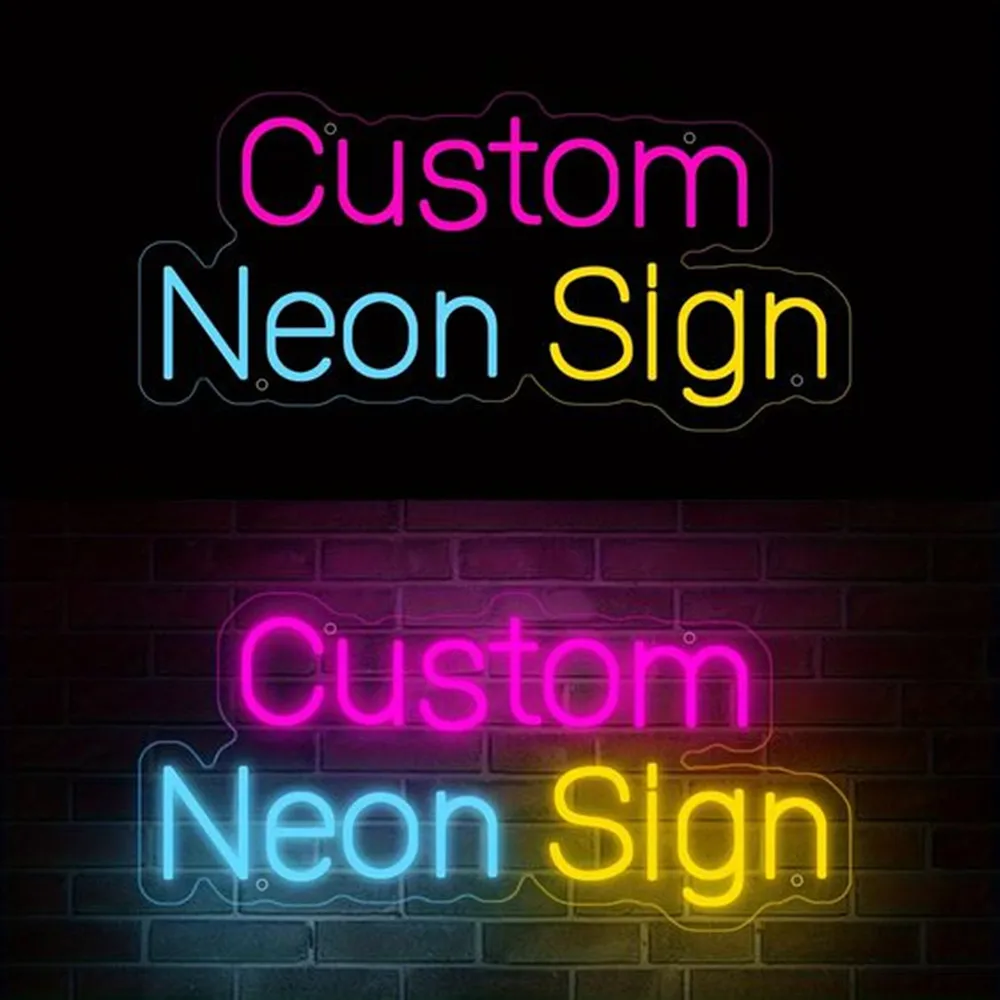 Custom LED Neon Signs Personalised Light Up Signs for Bedrooms Office Weddings Parties Salons Room Decor Private Neon Sign Light-animated-img