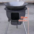 Camping Fire Pits Outdoor Grill Stand Camping Furnace Heating Wood Fire Stove Household Rural Portable Brazier Stove Stand ZZ