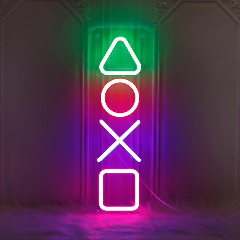 Icon Gaming Neon Light Sign Control Decorative Lamp, Colorful