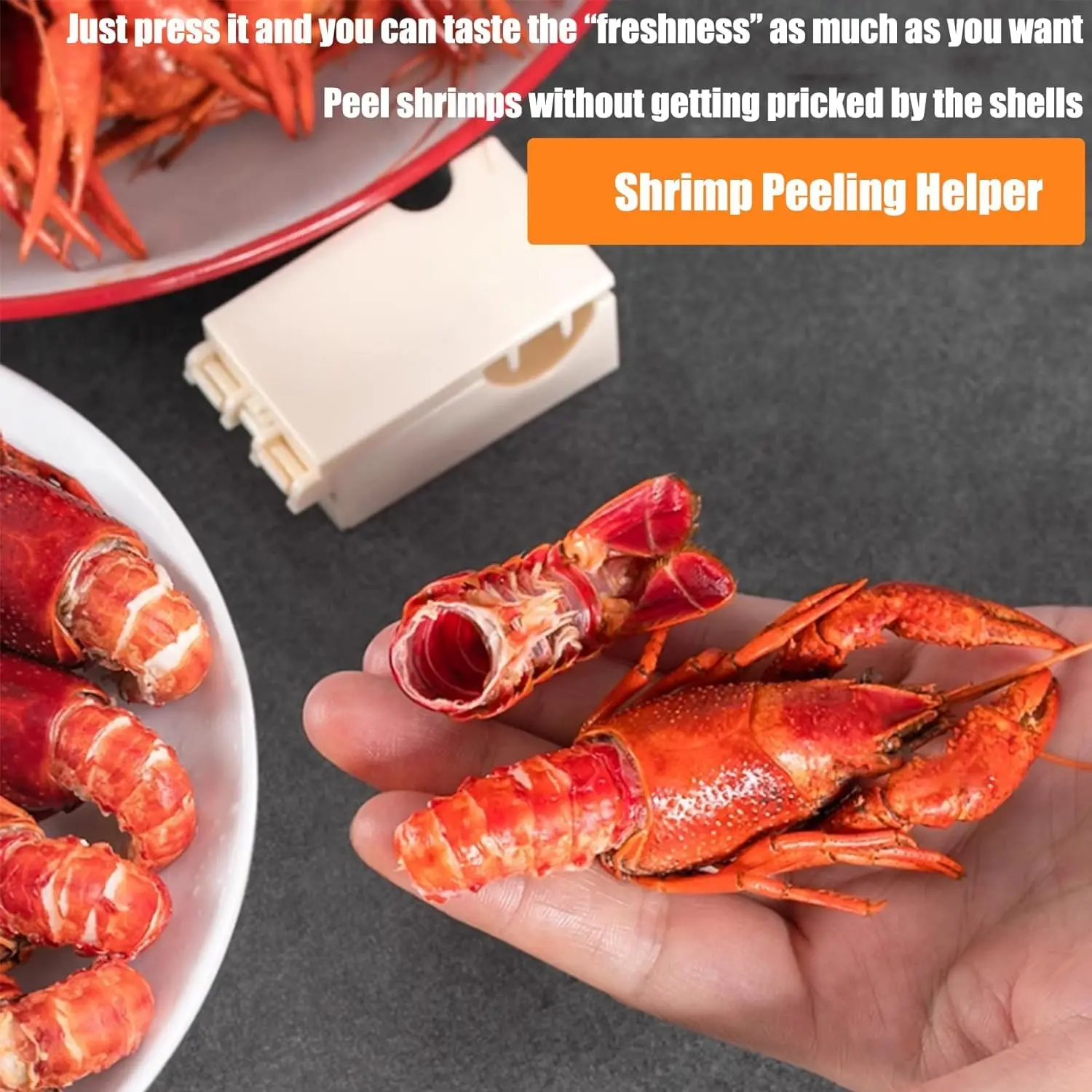 Crab Peeler Shrimp Peeler Kitchen Gadget Crawfish Peeler Protect Your Nails Manual Efficient Seafood Tool-animated-img