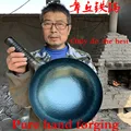 High-Grade Handmade Iron Pan Without Coating Health Wok Non-Stick Pan Gas Stove Induction Cooker General Zhangqiu Iron Wok 36CM