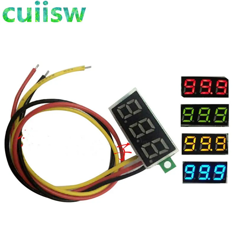 0.28 inch DC 0-100V 3-Wire Mini Gauge voltage meter Voltmeter LED Display Digital Panel Voltmeter Meter Detector Monitor Tools-animated-img