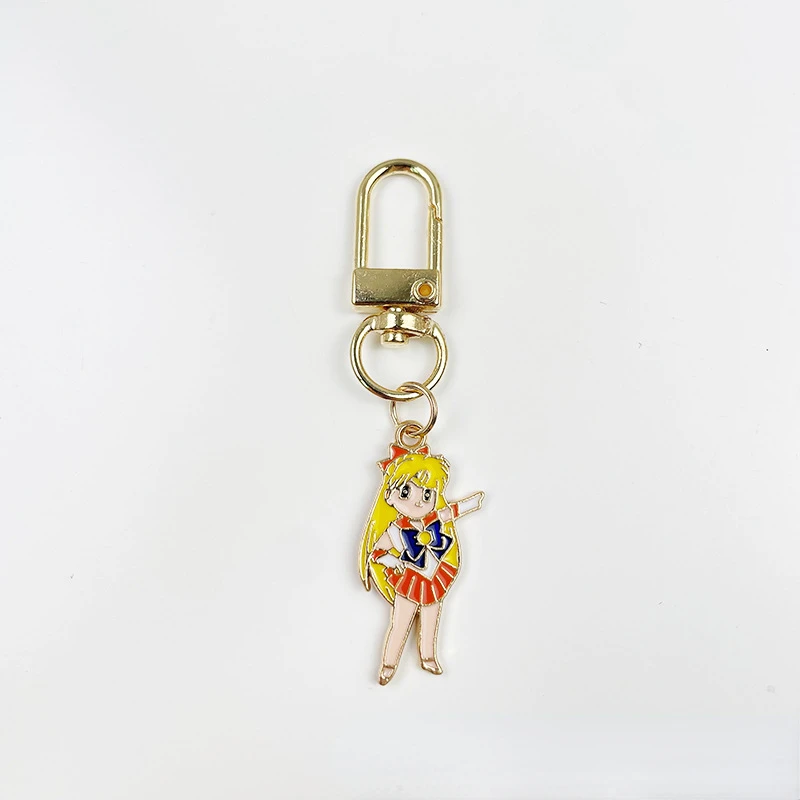 Anime Sailor Moon Keychain Cute Figure Doll Couple Bag Pendant