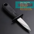 Shell Opener for Oyster Knife, Scallop Snail Device, Multi-use Pry Knives, Plastic Black Handle, Wholesale