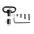 QD 1.25 Inch Sling Swivel Mount Quick Detach Loop Base Kit with 4 Screws + 1 nut + 1 Wrench