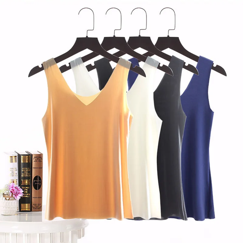 Seamless Ice Silk Camisole Vest Summer Women Thin Breathable Sleeveless Crop Tops Underwear Female Plus Size Tube Tops M-3XL preview-7