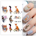 Nail Sticker Wolf Stickers Sliders For Nails Summer Full Nail Design Decorations Water Decals Animal Transfer Children's Slider preview-2