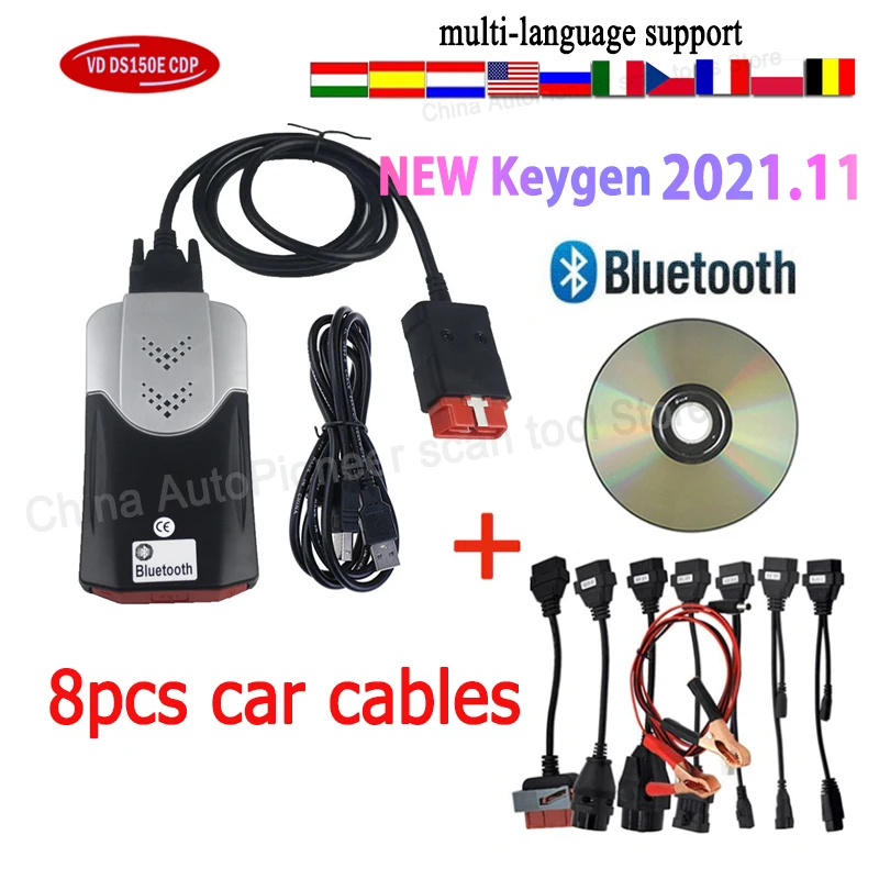 2023 Latest Scanner 2023 NEW Keygen Ds150e Cdp Pro With Bluetooth For DELPHI  Obd2 Car Truck Diagnostic Tools