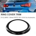 1Pcs Car Logo Frame Trim Sticker Black Rear Boot Badge Ring Cover For BMW 1 SERIES F20 F21 2011-2019 Models Car External Parts