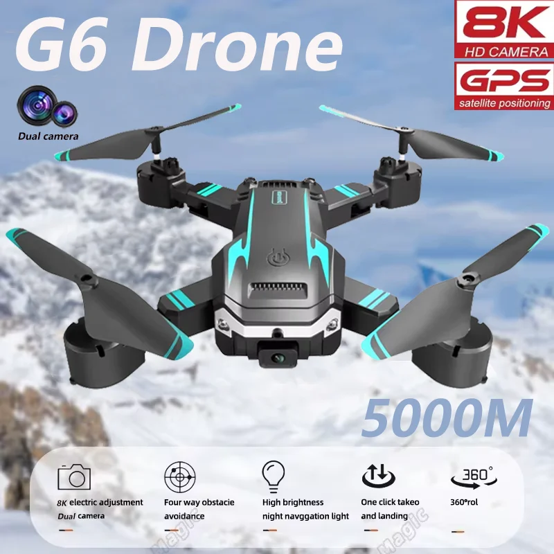 G6 Drones 5G WIFI 8K Profesional HD camera GPS Optical Flow Brushless RC Obstacle Avoidance Foldable Quadcopter Helicopter Gifts-animated-img