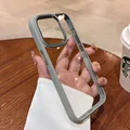 Luxury Metal Lens Bumper Clear Case For iPhone 15 14 13 12 11 Pro Max Mini X XS Max XR 7 8 Plus Silicone Acrylic Hard Back Cover preview-4