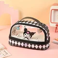 Hello Kitty & Kuromi PU Material Cosmetic Bag, Cinnamoroll Large Capacity School Supplies Organizer, With Organizer Compartment preview-2