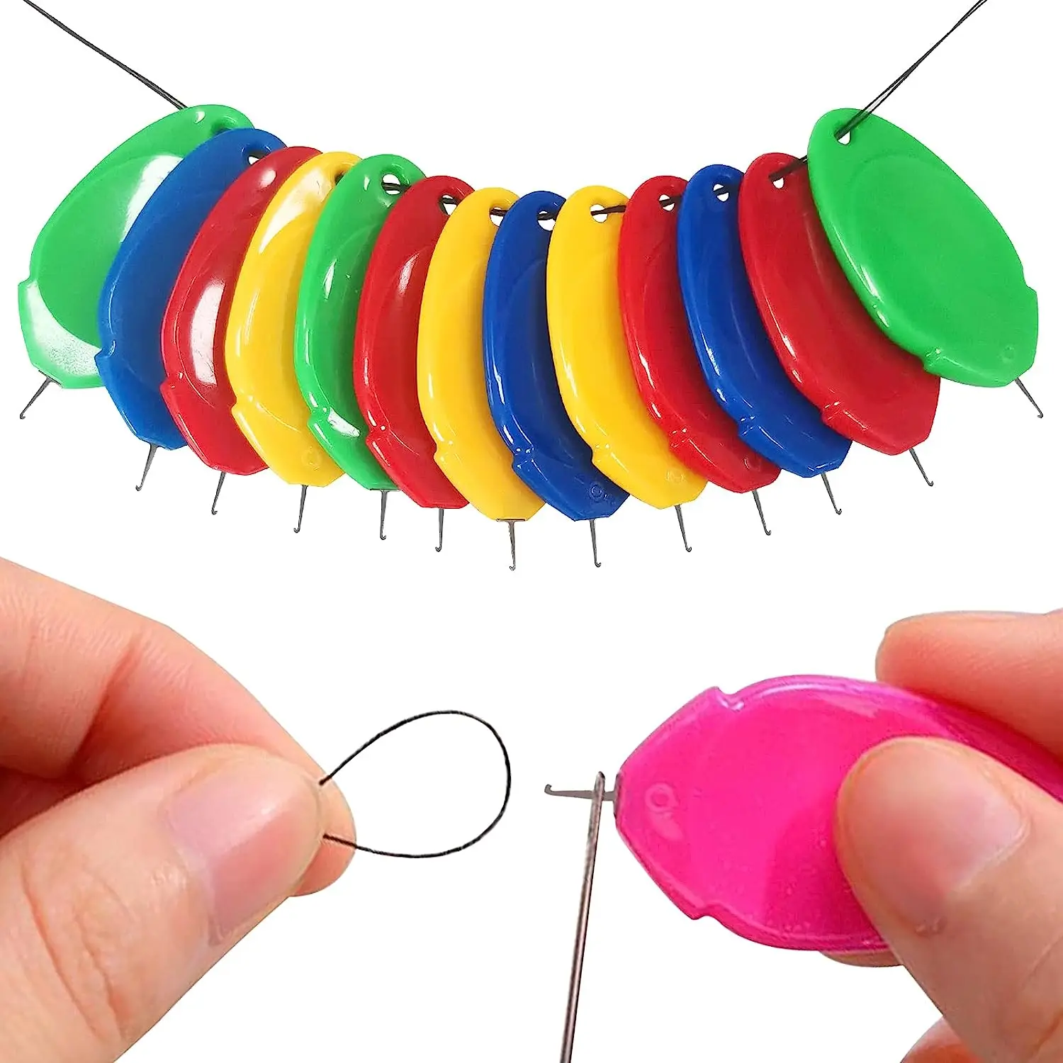 5/10Pcs Easy Automatic Needle Threader Elderly Guide Needlework Accessory DIY Home Hand Machine Sewing Tools-animated-img