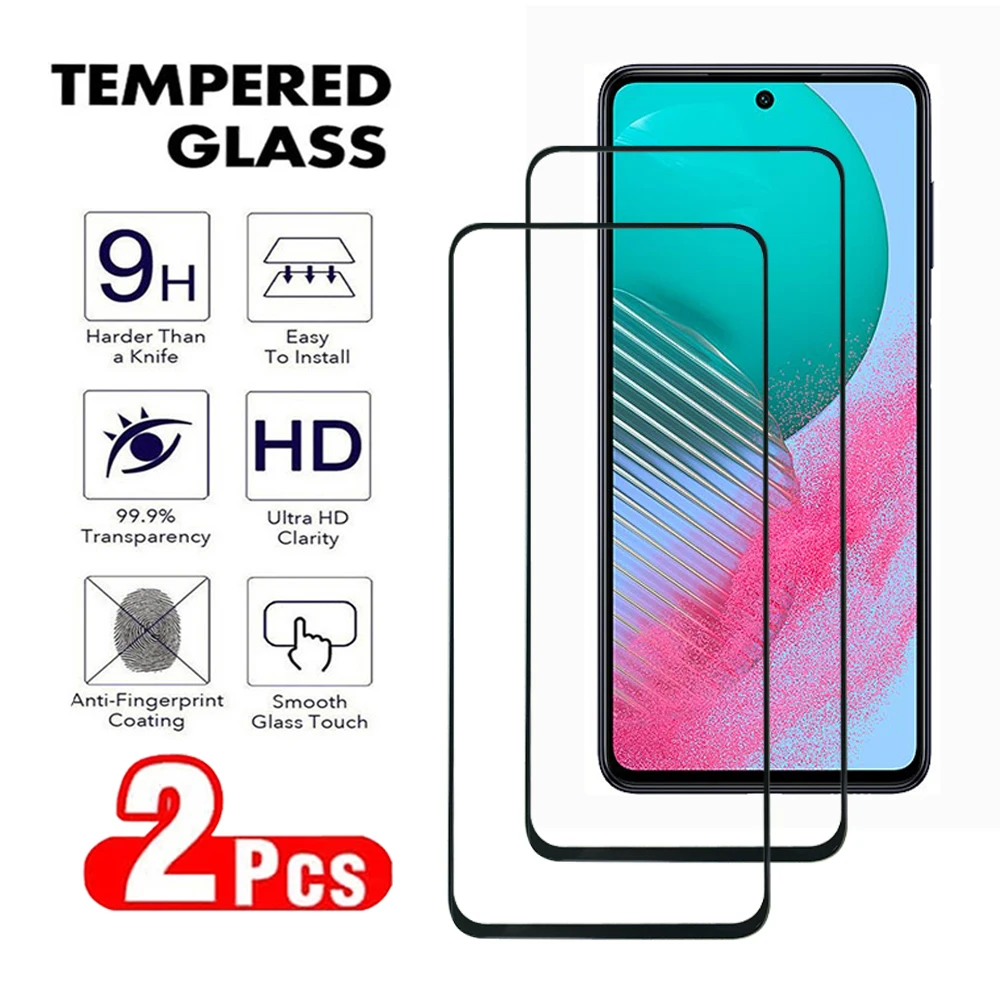 2Pcs 9D For Samsung Galaxy A71 A72 A73 A41 A42 A51 A52 A53 A54 A55 Screen Protector For Samsung M42 M51 M52 M53 M55 M62 5G Film-animated-img