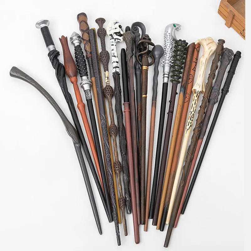 24 Kinds of Metal Core Magic Harried Wands Malfoy Voldmort Hermione Ron Bellatrix McGonagall Magical Potter Wand Box-animated-img