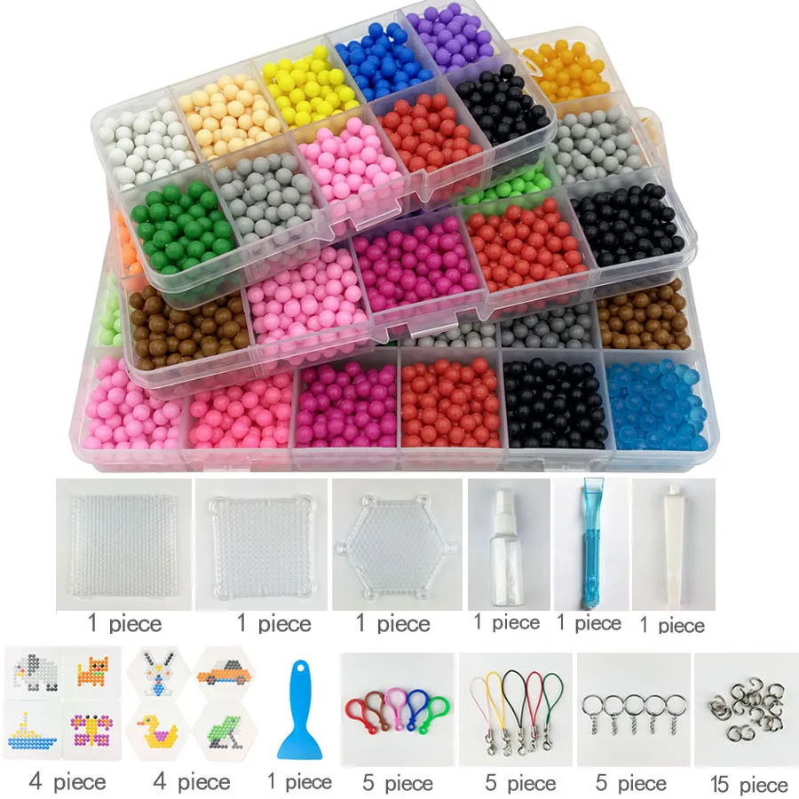 DIY water spray beads kit set Refill Beads puzzle tool crystal beads ball perlen games 3D handmade magic toys for children-animated-img