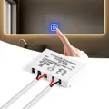 12V LED Dimmer Switch Capacitive Brightness Adjustable Touch Sensor Switch For Bathroom Mirror Light Backlight Decoration