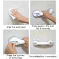 Safety Auxiliary Handles Non-Slip Support Parts Bathroom Vacuum Suction Cups Suction Handrails Galass Door Window Handle preview-4