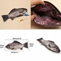 Pencil Bag Carp Pen Bag Realistic Fish Shape Make-up Pouch Pen Pencil Case With Zipper Back To School Pencil Pouch Pen Bag preview-2