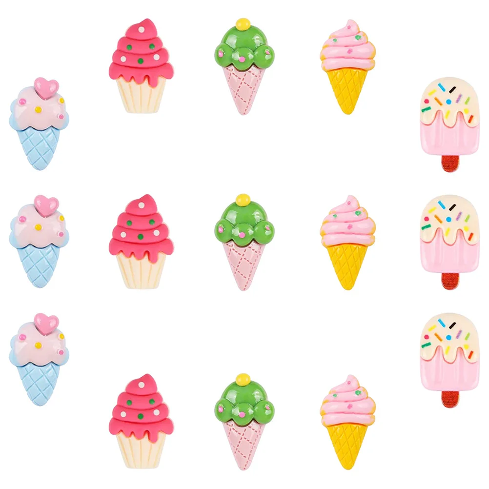 15 Pcs Ice Cream Pin Small Thumb Tacks Mini Pushpins Shape Map Accessories Multi-function Thumbtacks Travel-animated-img