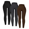 19 Colors Options Women's Seamless Skinny Leggings Sexy High Waist Slim Solid Color Sporty Yoga Leggin XHFZ-319changku preview-4