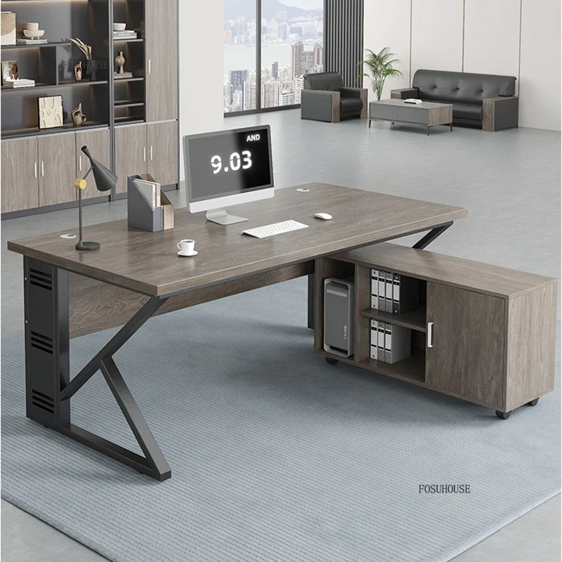 Modern Desktop Computer Desks Office Furniture Home Bedroom Student Study Table Office Boss Desk Luxury E-sports Gaming Table D-animated-img