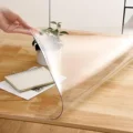 Plastic Table Cover Rectangle Clear Desk Mat Vinyl Table Top Protector PVC Night Stand Table Cover Mat for Coffee Table preview-3