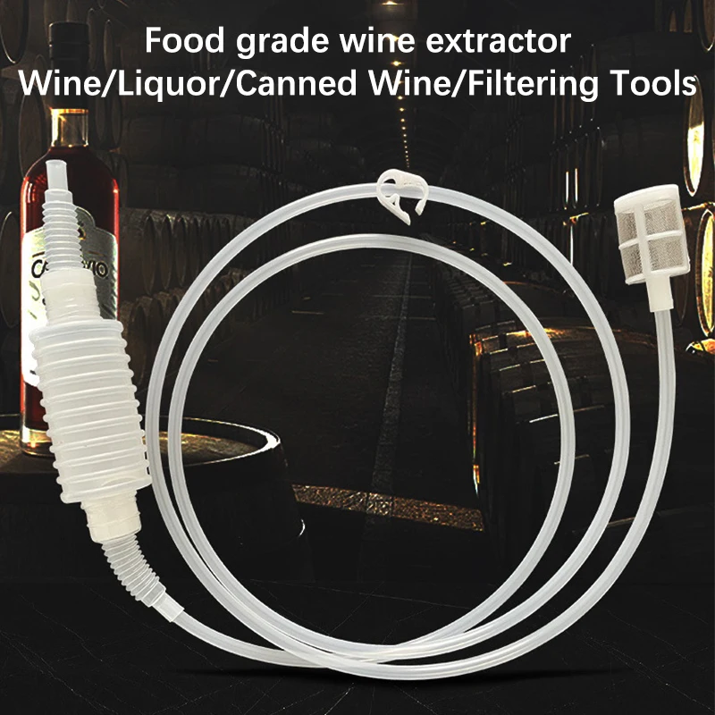 Home Brewing Siphon Hose Wine Beer Making Tool Brewing Food Grade Materials Selling Hand Hop Knead Siphon Filter-animated-img