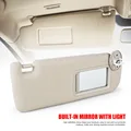 Beige 74310-06580, 74320-06610,74320-33F40 Car Sun Visor With Light Left Driver＆Right passenger Side For Toyota Camry 2012-2017 preview-2