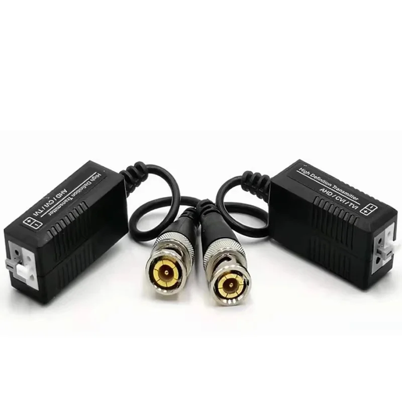 1Pair Twisted Transmitter HD AHD CVI TVI Video Balun UTP 1080p 5MP 8MP 4K BNC to RJ45 Converter for CCTV Camera preview-2