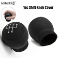 1pc Universal Silicone Car Gear Head Shift Knob Cover Gear Shift Non Slip Grip Handle Case Wear-resistant Gear Rod Cover