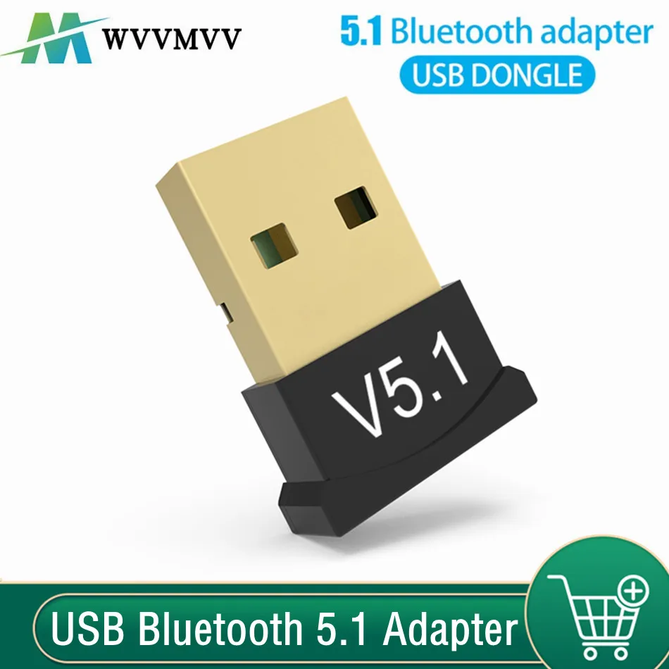 USB Bluetooth 5.1 Adapter Transmitter Receiver Bluetooth V5.1 Audio Bluetooth Dongle Wireless USB Adapter For PC Laptop Computer