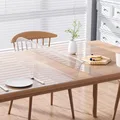 Clear Table ProtectorPlastic Table Cover Protector, Desk Protector Mat, Desk Pad Waterproof PVC Table Protecto preview-3