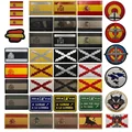 Spanish Series ESP Embroidery IR PVC Patch Bourgogne Spain Nation Flog Skull Military Tactical Hook&loop Emblem Embroidery Badge