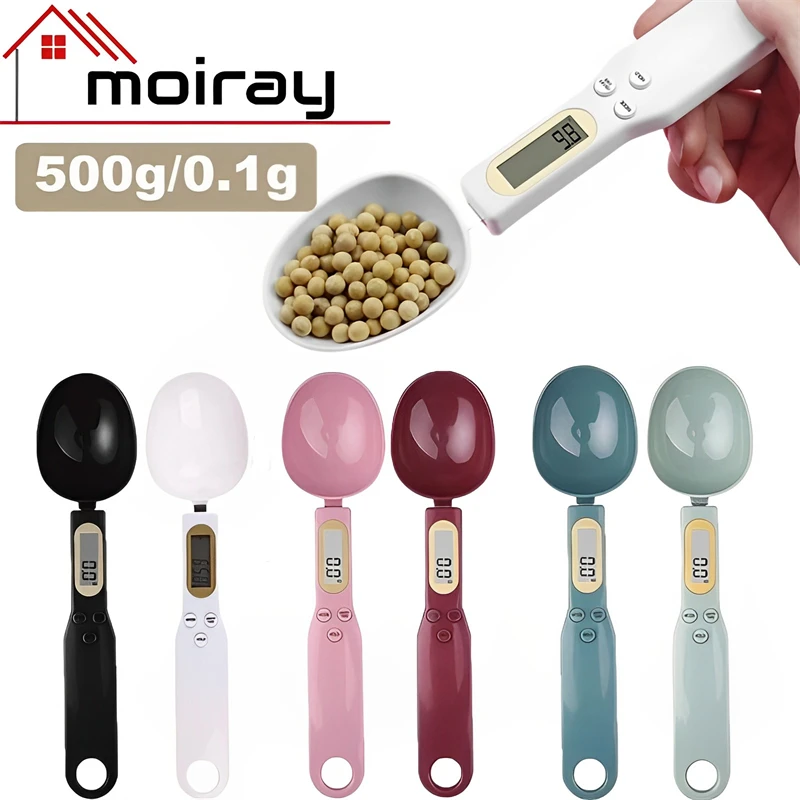 2in1 Electronic Kitchen Scale 500g 0.1g LCD Display Digital Weight  Measuring Spoon Digital Spoon Milk Coffee Scale Kitchen Tool