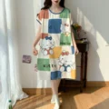 Women's Pure Cotton Long Sleeve Nightgown Loose Fit Sleepwear For Pregnant Women Suitable For Summer Spring Autumn preview-2