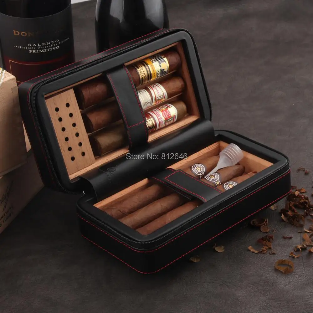 Купить Товары для дома | GALINER Travel Cigar Humidor Box Leather Cigar .