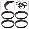 4Pcs Hub Centering Rings 74.1 X 72.6mm Fit For BMW Wheel Bore Center Spacer Black Plastic Car Wheels Tires & Parts Replacement preview-4