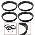 4Pcs Hub Centering Rings 74.1 X 72.6mm Fit For BMW Wheel Bore Center Spacer Black Plastic Car Wheels Tires & Parts Replacement preview-3