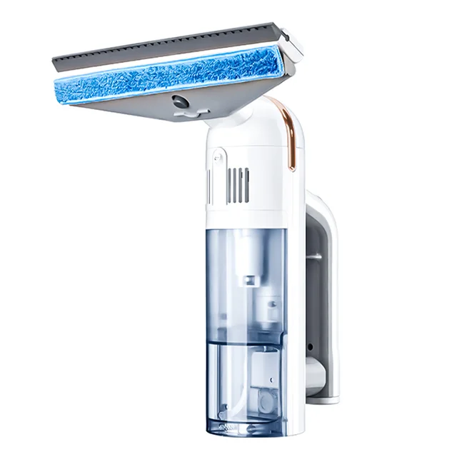 Cordless Rechargeable Automatic Window Vacuum Squeegee Portable Glass  Cleaning Machine For Showers, Mirrors, Glass, & Countertop