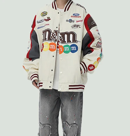 Embroidery Letter Harajuku Baseball 