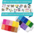 2000pcs 5mm Fused Beads Kit Hama Bead Box Iron-on Paper Beads, Peg Board, Rich Accessories, Fusion Beads for Girls Gifts preview-2