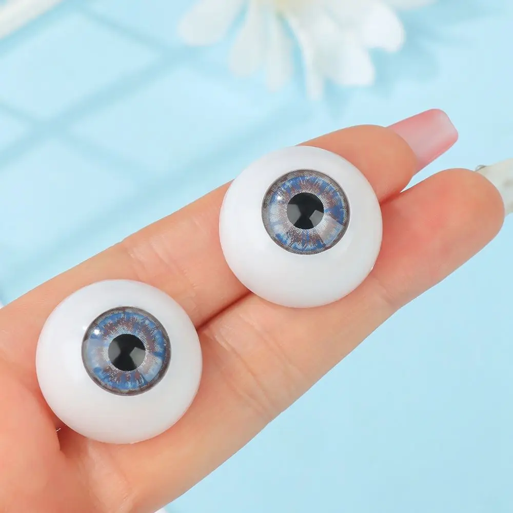 1Pair 24mm 30mm Blue Brown Green Doll Acrylic Eyes Doll Eyeball For BJD Doll Making Crafts DIY Doll Eyes Accessories-animated-img