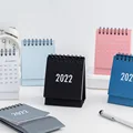 2021 2022 Simple Black White Grey Series Desktop Calendar Dual Daily Schedule Table Planner Yearly Agenda Organizer Office preview-2