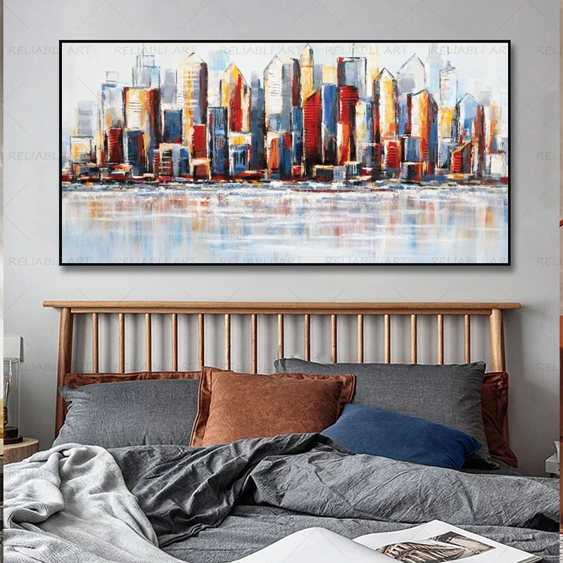 Acrylic Paints Painting Large Paintings  Large Size Paintings Numbers City  - 40x80cm - Aliexpress