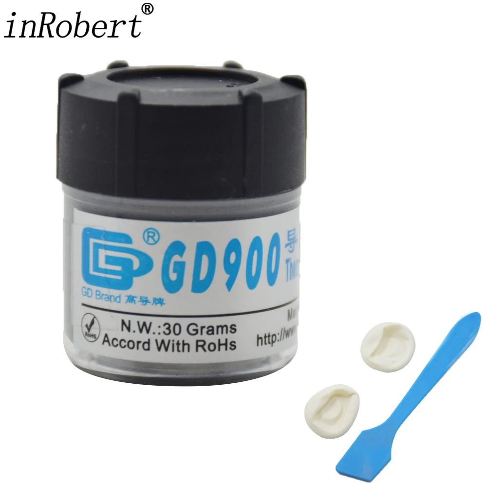 GD 30g Gray Nano GD900 Containing Silver Thermal Conductivity Grease Paste Silicone Heat Sink Compound 4.8W/M-K For CPU-animated-img