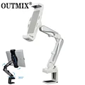 OUTMIX 360 Adjustable Bed Tablet Stand for 4-12.9inch Mobile Phones Tablets Lazy Arm Bed Desk Tablet Mount Support for iPad Mini preview-1