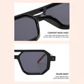 2022 Luxury Men's Personality Sunglasses New Fashion Sunglasses Thick Frame Square Sunglasses Men's Trendy Glasses preview-6